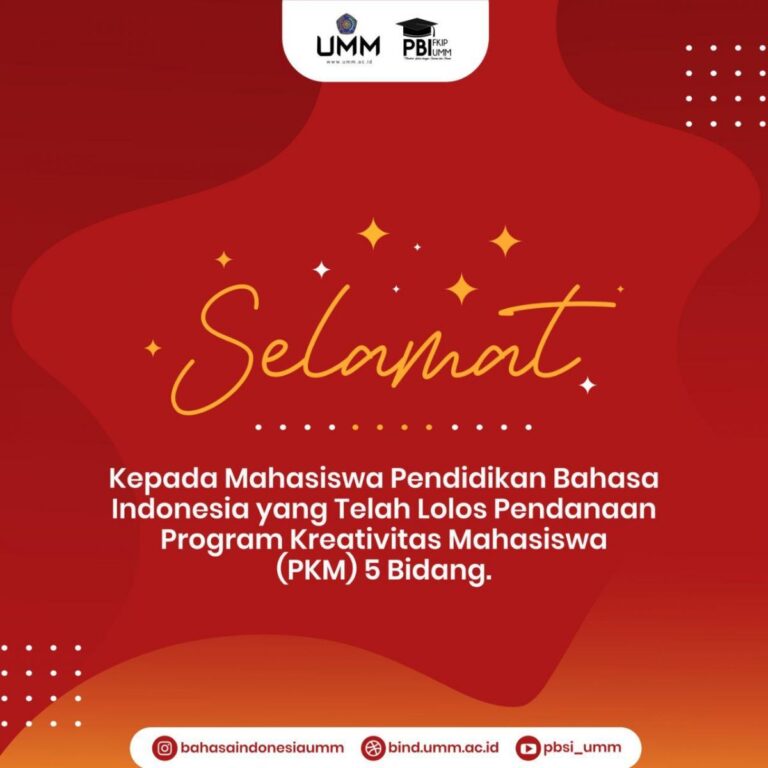 Ajang Bergengsi Mahasiswa, 9 Proposal PKM PBI UMM Berhasil Didanai