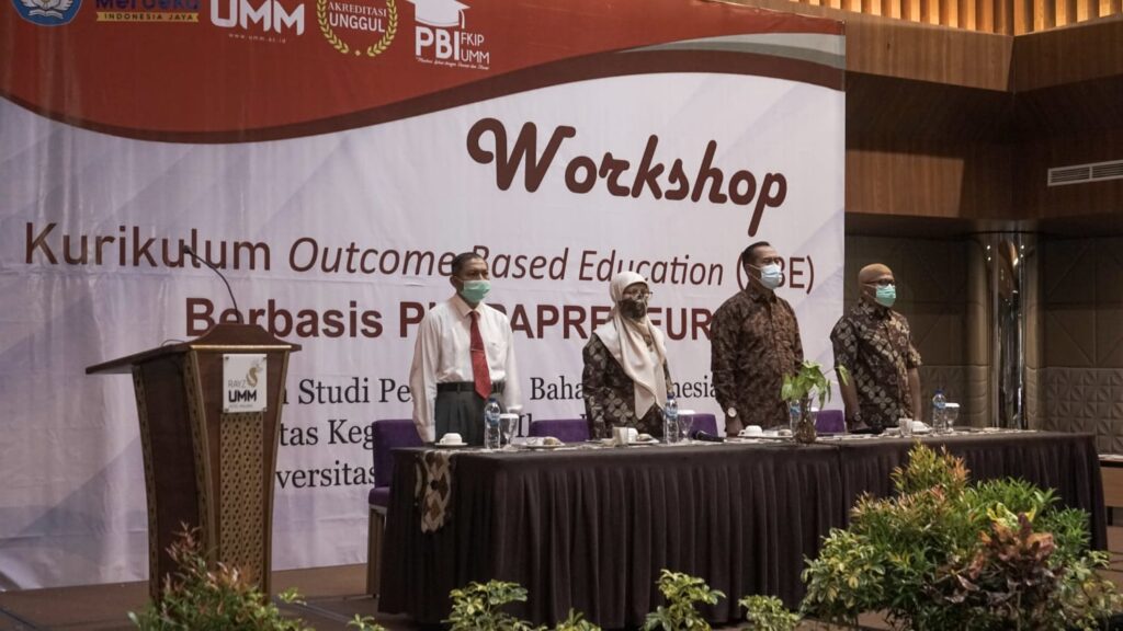 PRODI PENDIDIKAN BAHASA INDONESIA FKIP UMM GELAR WORKSHOP KURIKULUM OBE (OUTCOME BASED EDUCATION) BERBASIS PIBIPAPRENUER