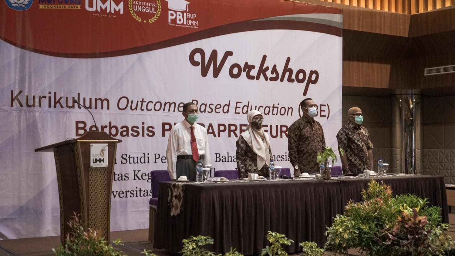 PRODI PENDIDIKAN BAHASA INDONESIA FKIP UMM GELAR WORKSHOP KURIKULUM OBE (OUTCOME BASED EDUCATION) BERBASIS PIBIPAPRENUER