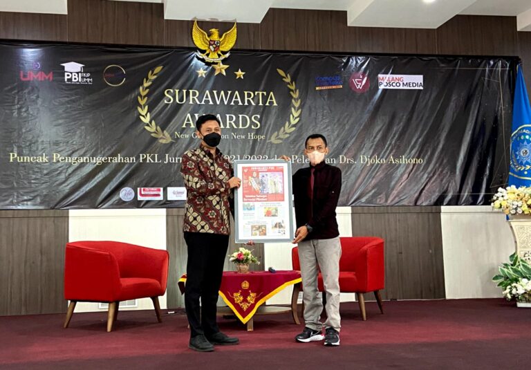 Puncak Penganugerahan PKL Jurnalistik, Prodi PBI UMM Gandeng New Malang Pos