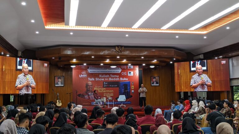 Prodi PBI FKIP UMM Hadirkan Langsung Maman Suherman: Kuliah Tamu, Talk Show, dan Bedah Buku