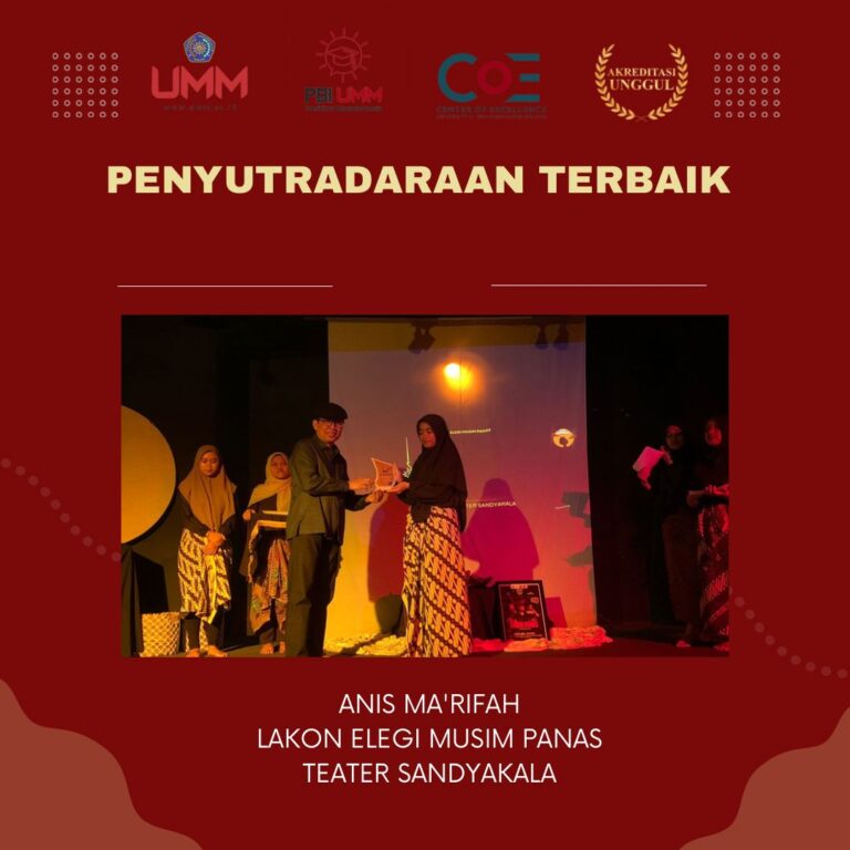 Sukses Raih Kelompok Teater Terbaik, Teater Sandyakala Borong Piala Penghargaan