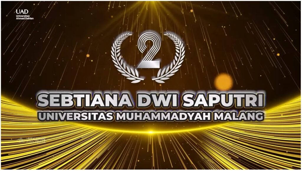 Sebtiana Dwi Saputri, Mahasiswa PBI FKIP UMM Sukses Raih Juara Dua Baca Cerpen Putri KOMNAS SENIOR UAD Tahun 2023