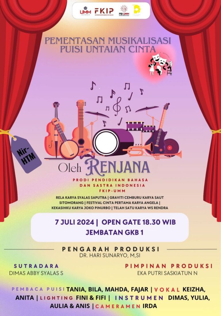 Kelompok Mahasiswa PBI FKIP UMM “Renjana” Hadirkan Musikalisasi Puisi "Untaian Cinta"