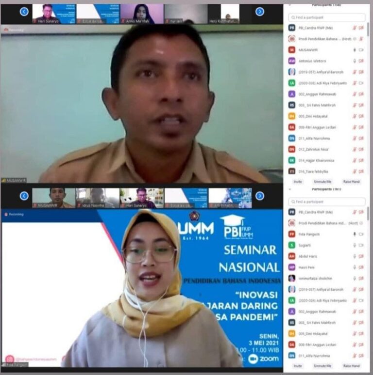 Masih dalam Suasana Pandemi: Pendidikan Bahasa Indonesia UMM Adakan Webinar Memperingati Hari Pendidikan Nasional