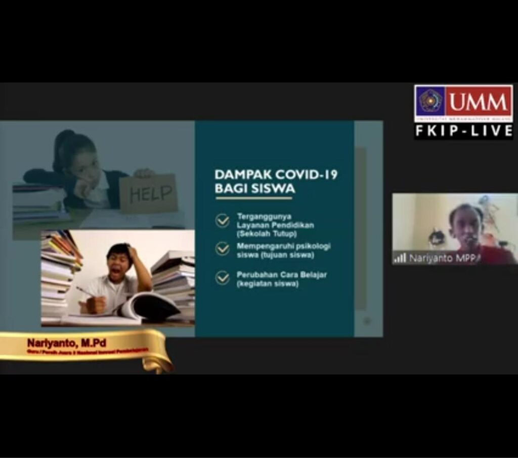 Webinar, Kokohkan Kekreatifan dan Keinovatifan Guru di Masa Pandemi