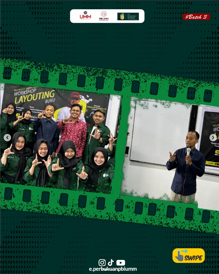 Workshop Desain dan Layout Perbukuan: Tingkatkan Kompetensi Mahasiswa CoE Entrepreneur Perbukuan Prodi PBI FKIP UMM