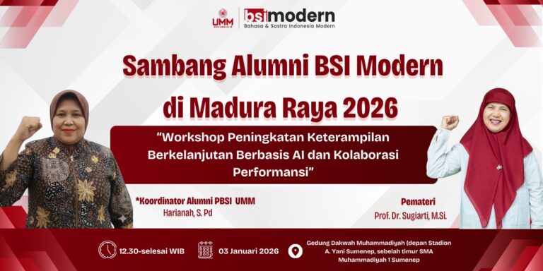 Sambang Alumni Prodi Pendidikan Bahasa Indonesia Se-Madura Raya & Workshop Peningkatan Keterampilan Berkelanjutan Berbasis AI dan Kolaborasi Performansi